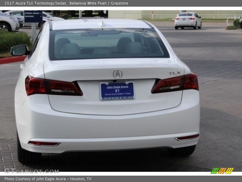 Bellanova White Pearl / Graystone 2017 Acura TLX Technology Sedan