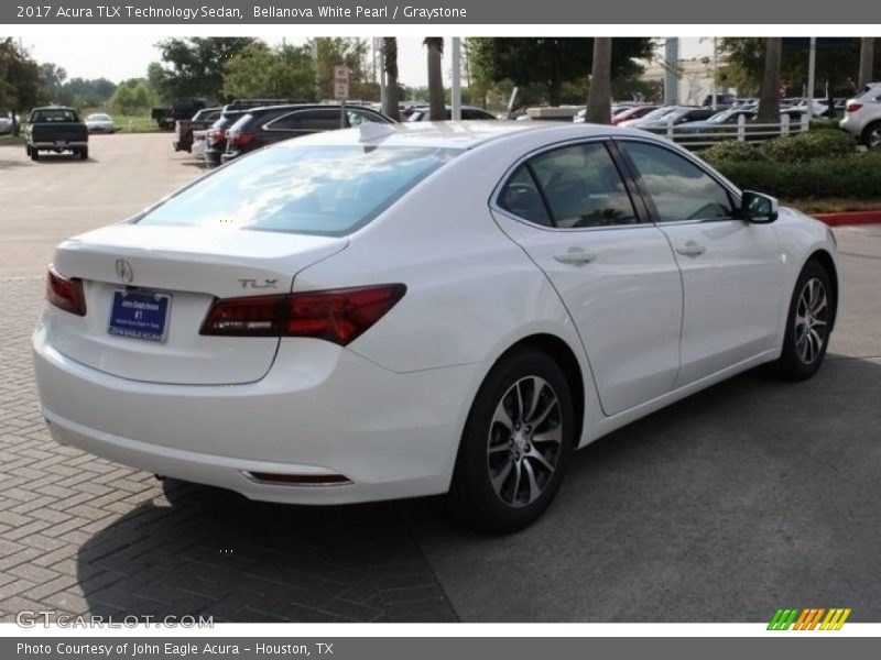 Bellanova White Pearl / Graystone 2017 Acura TLX Technology Sedan