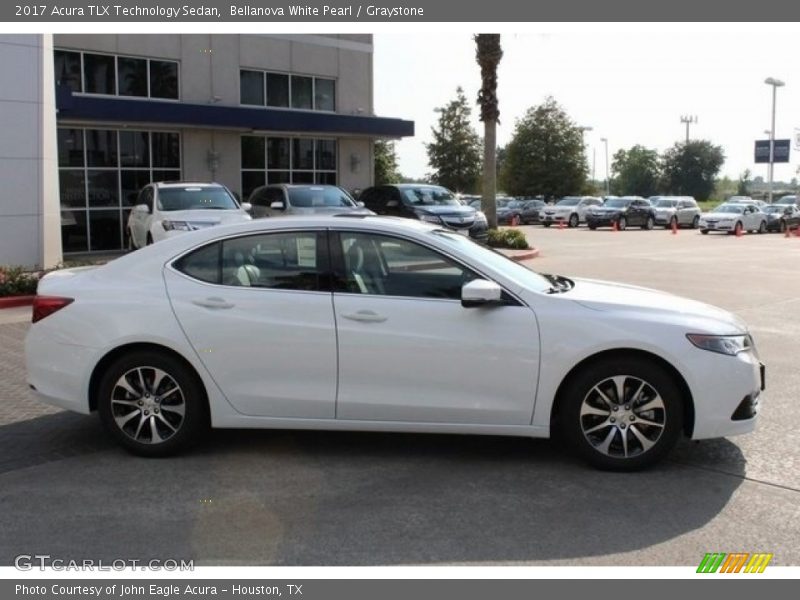 Bellanova White Pearl / Graystone 2017 Acura TLX Technology Sedan