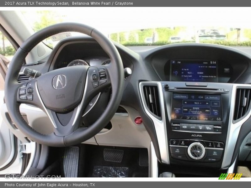 Bellanova White Pearl / Graystone 2017 Acura TLX Technology Sedan