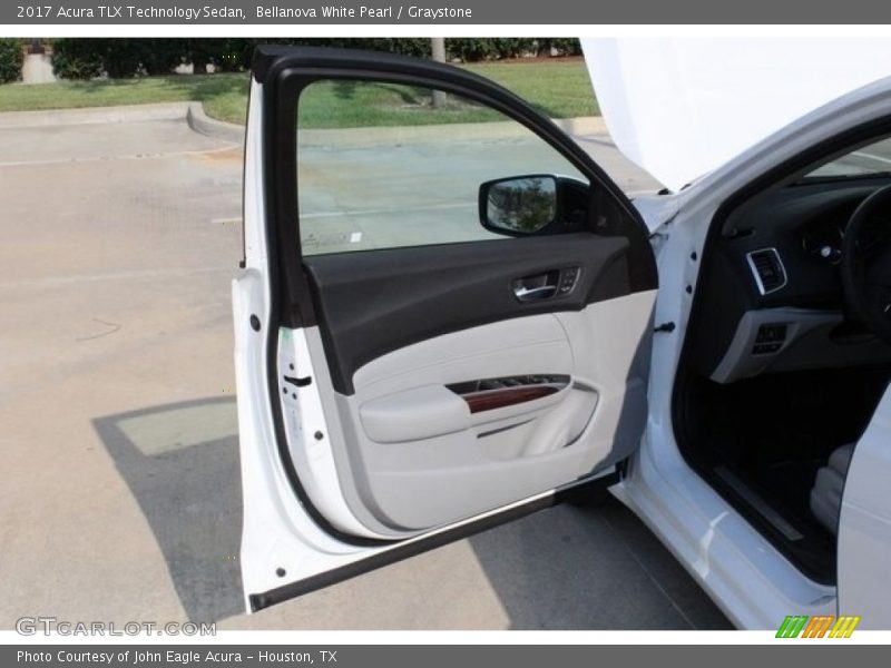Bellanova White Pearl / Graystone 2017 Acura TLX Technology Sedan