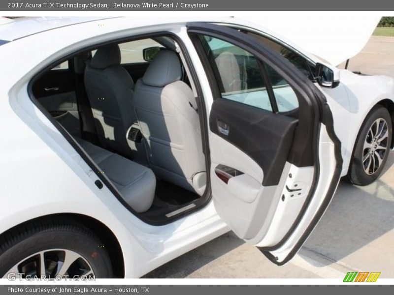 Bellanova White Pearl / Graystone 2017 Acura TLX Technology Sedan