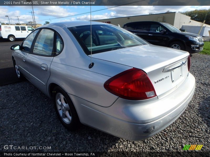 Silver Frost Metallic / Dark Charcoal 2001 Ford Taurus SES