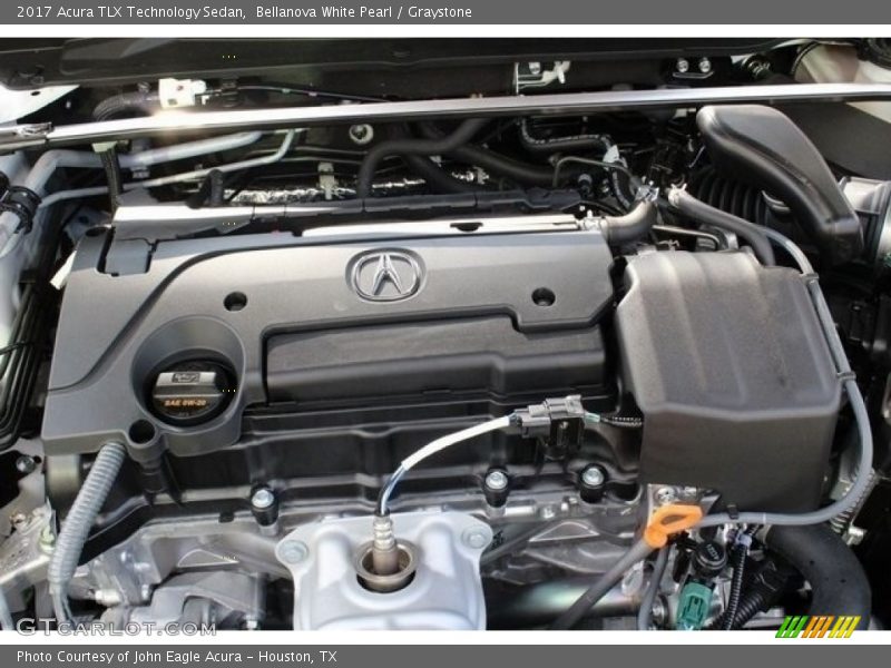Bellanova White Pearl / Graystone 2017 Acura TLX Technology Sedan