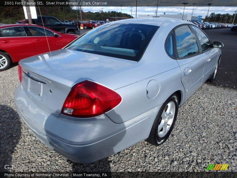 Silver Frost Metallic / Dark Charcoal 2001 Ford Taurus SES