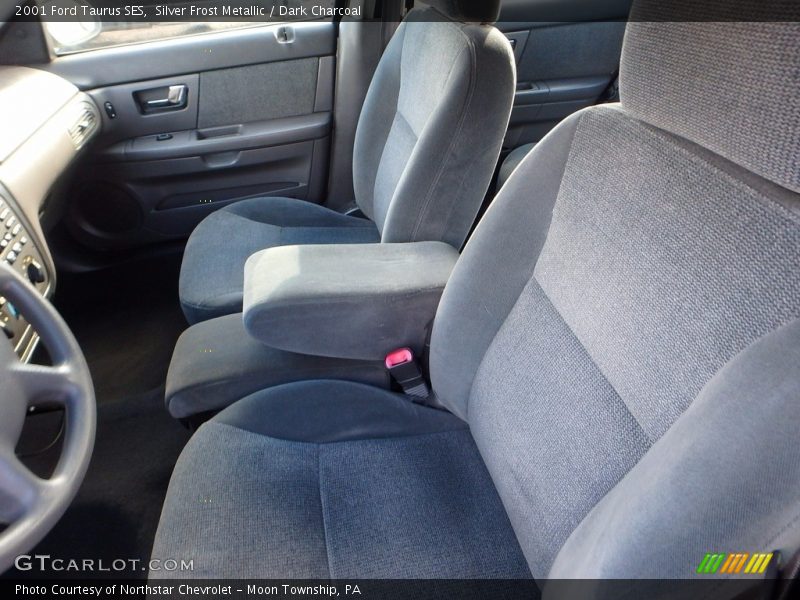 Silver Frost Metallic / Dark Charcoal 2001 Ford Taurus SES