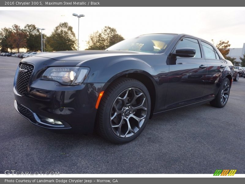 Maximum Steel Metallic / Black 2016 Chrysler 300 S