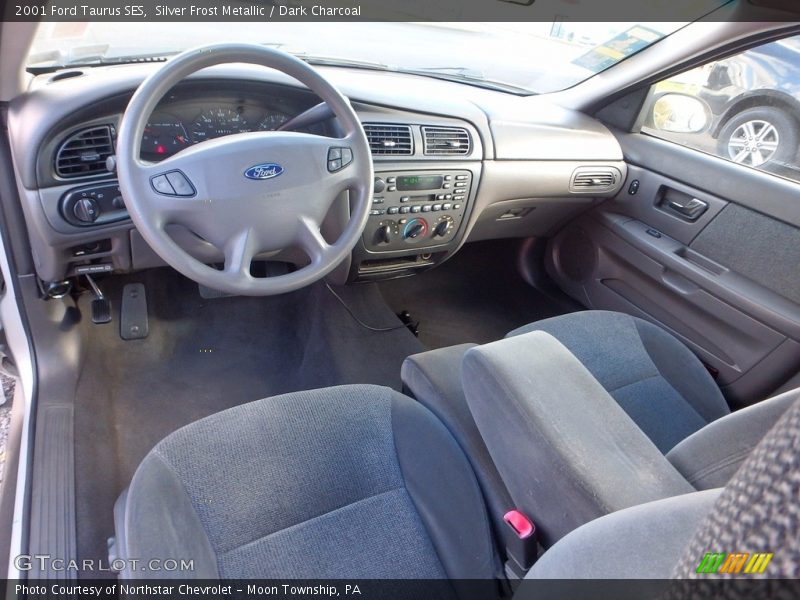 Silver Frost Metallic / Dark Charcoal 2001 Ford Taurus SES