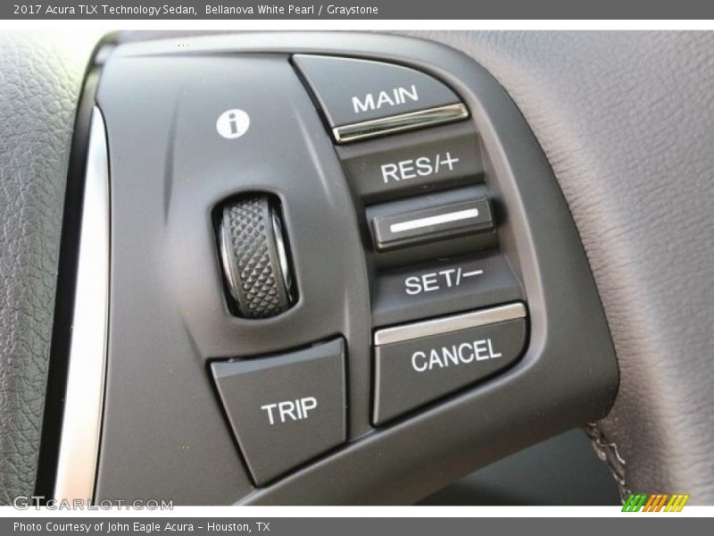 Bellanova White Pearl / Graystone 2017 Acura TLX Technology Sedan