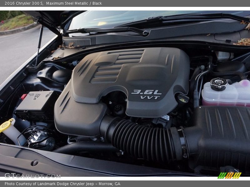Maximum Steel Metallic / Black 2016 Chrysler 300 S