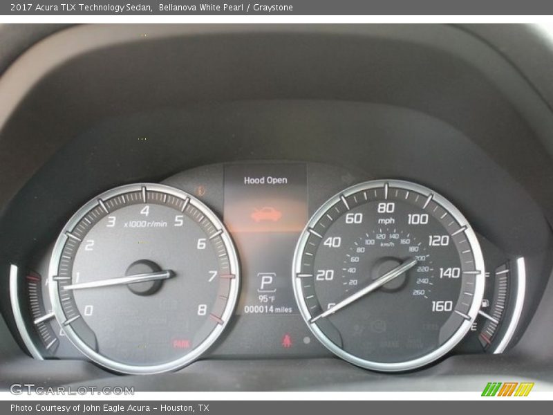 Bellanova White Pearl / Graystone 2017 Acura TLX Technology Sedan