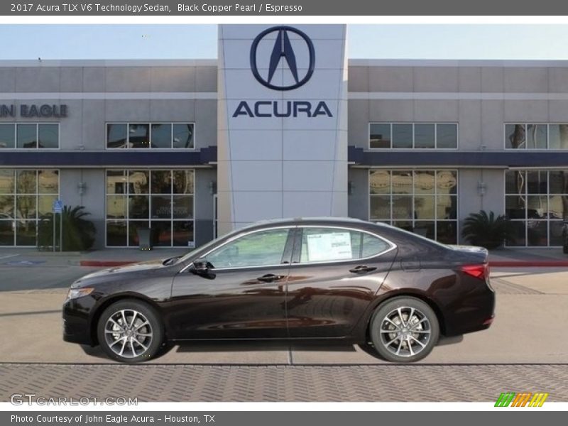 Black Copper Pearl / Espresso 2017 Acura TLX V6 Technology Sedan