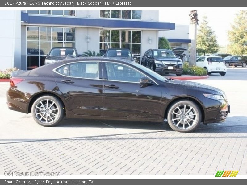 Black Copper Pearl / Espresso 2017 Acura TLX V6 Technology Sedan