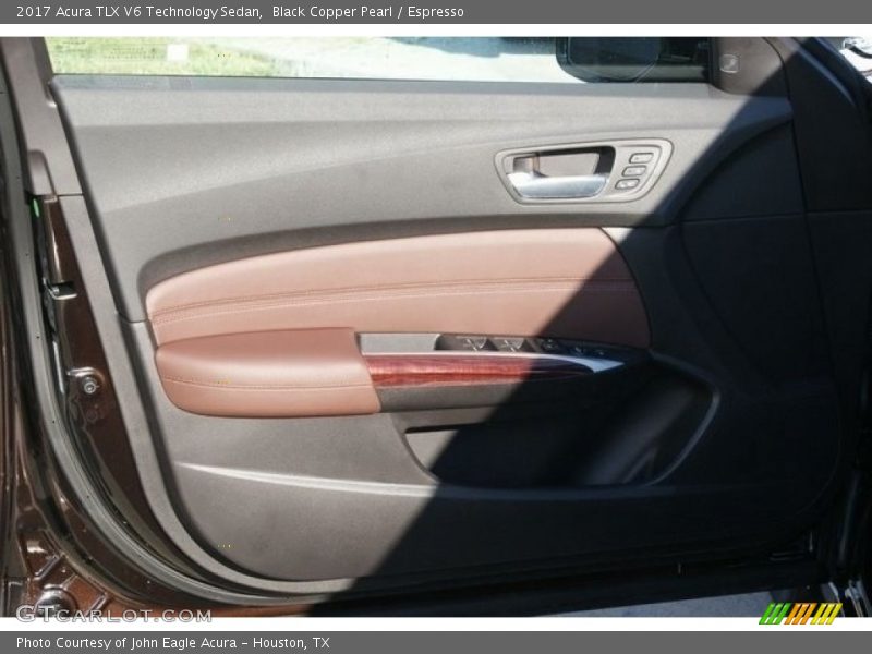 Black Copper Pearl / Espresso 2017 Acura TLX V6 Technology Sedan