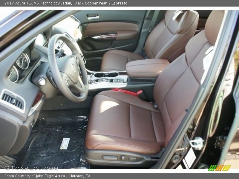 Black Copper Pearl / Espresso 2017 Acura TLX V6 Technology Sedan