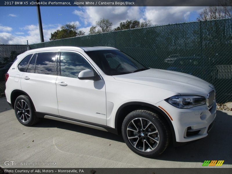 Alpine White / Canberra Beige/Black 2017 BMW X5 xDrive40e iPerformance