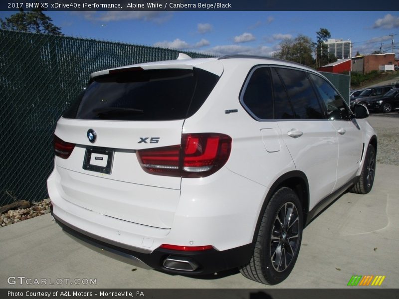 Alpine White / Canberra Beige/Black 2017 BMW X5 xDrive40e iPerformance
