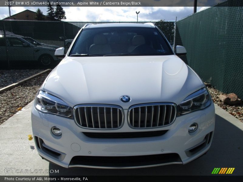 Alpine White / Canberra Beige/Black 2017 BMW X5 xDrive40e iPerformance
