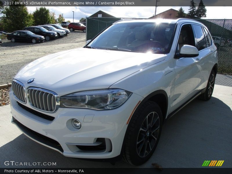 Alpine White / Canberra Beige/Black 2017 BMW X5 xDrive40e iPerformance