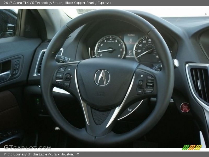Black Copper Pearl / Espresso 2017 Acura TLX V6 Technology Sedan