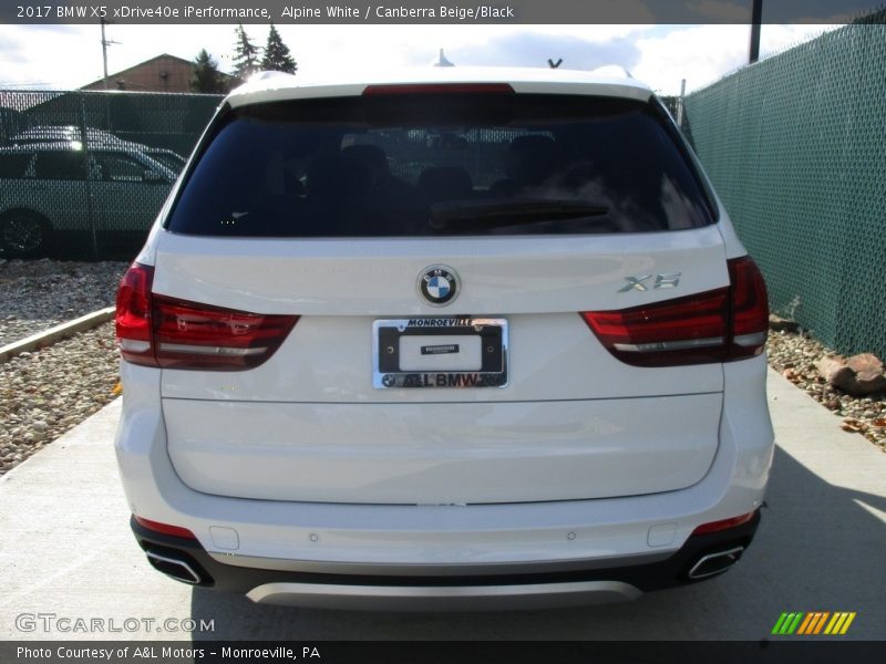 Alpine White / Canberra Beige/Black 2017 BMW X5 xDrive40e iPerformance