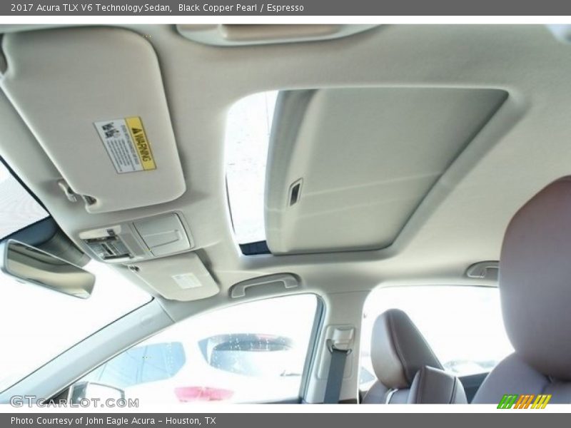 Black Copper Pearl / Espresso 2017 Acura TLX V6 Technology Sedan