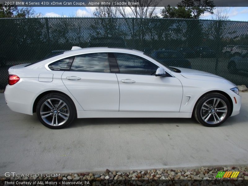 Alpine White / Saddle Brown 2017 BMW 4 Series 430i xDrive Gran Coupe