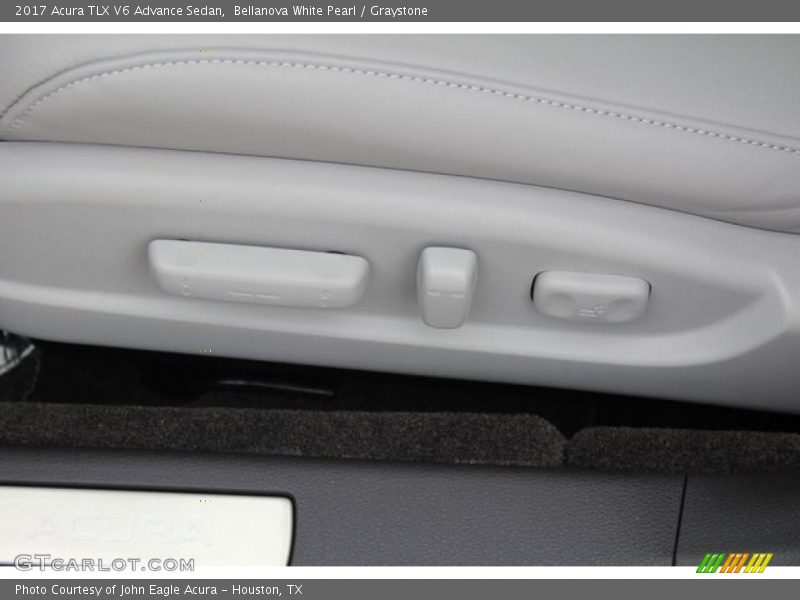 Bellanova White Pearl / Graystone 2017 Acura TLX V6 Advance Sedan
