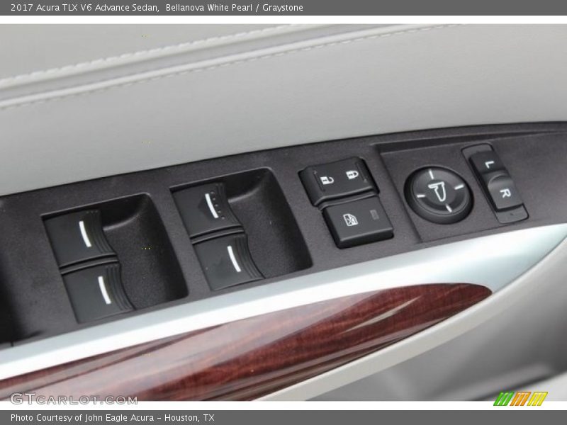 Bellanova White Pearl / Graystone 2017 Acura TLX V6 Advance Sedan