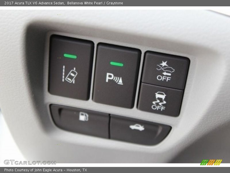 Bellanova White Pearl / Graystone 2017 Acura TLX V6 Advance Sedan