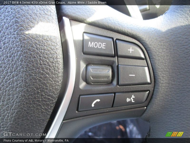 Alpine White / Saddle Brown 2017 BMW 4 Series 430i xDrive Gran Coupe