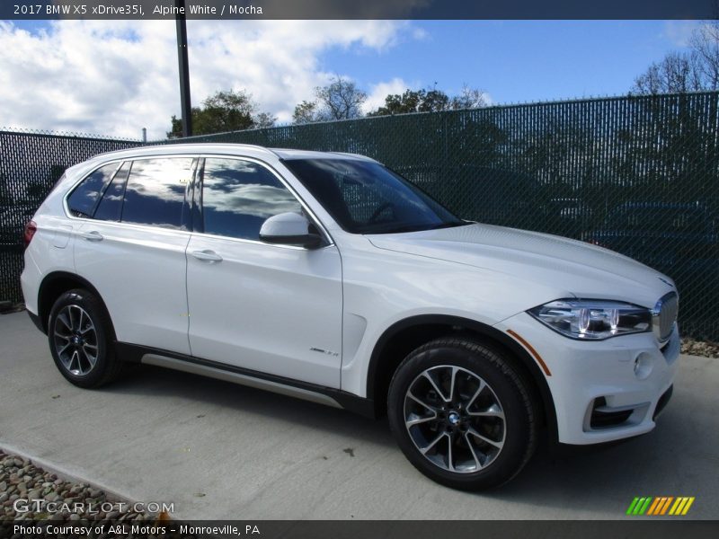 Alpine White / Mocha 2017 BMW X5 xDrive35i