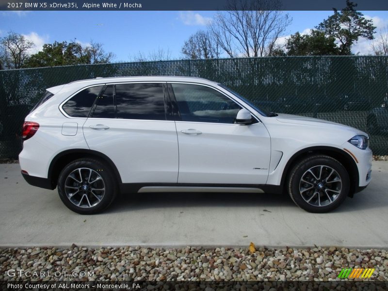 Alpine White / Mocha 2017 BMW X5 xDrive35i