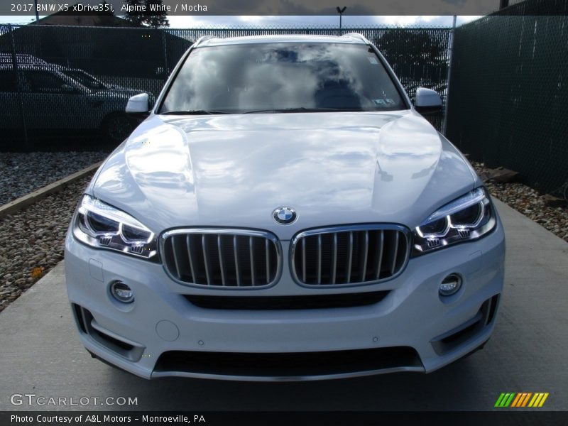 Alpine White / Mocha 2017 BMW X5 xDrive35i
