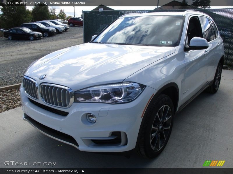 Alpine White / Mocha 2017 BMW X5 xDrive35i