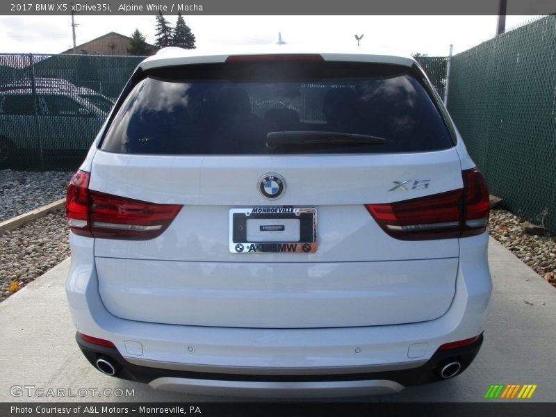 Alpine White / Mocha 2017 BMW X5 xDrive35i