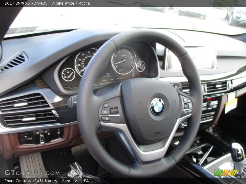 Alpine White / Mocha 2017 BMW X5 xDrive35i