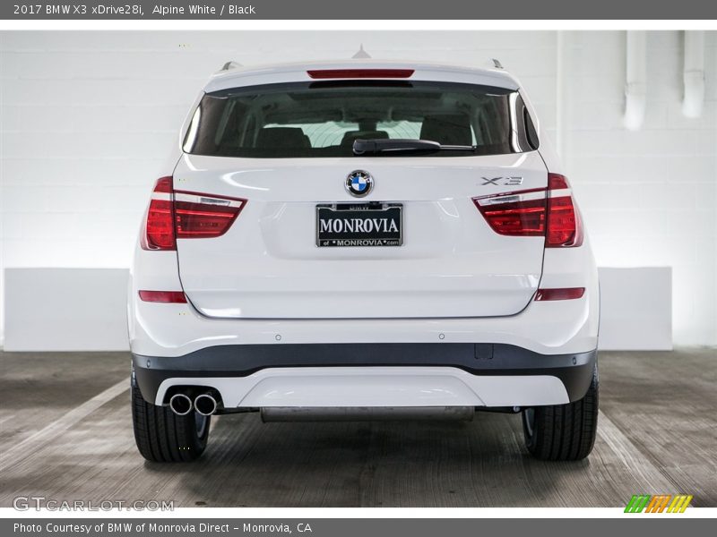 Alpine White / Black 2017 BMW X3 xDrive28i