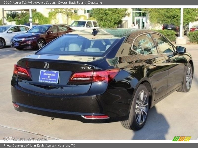 Crystal Black Pearl / Graystone 2017 Acura TLX V6 Advance Sedan