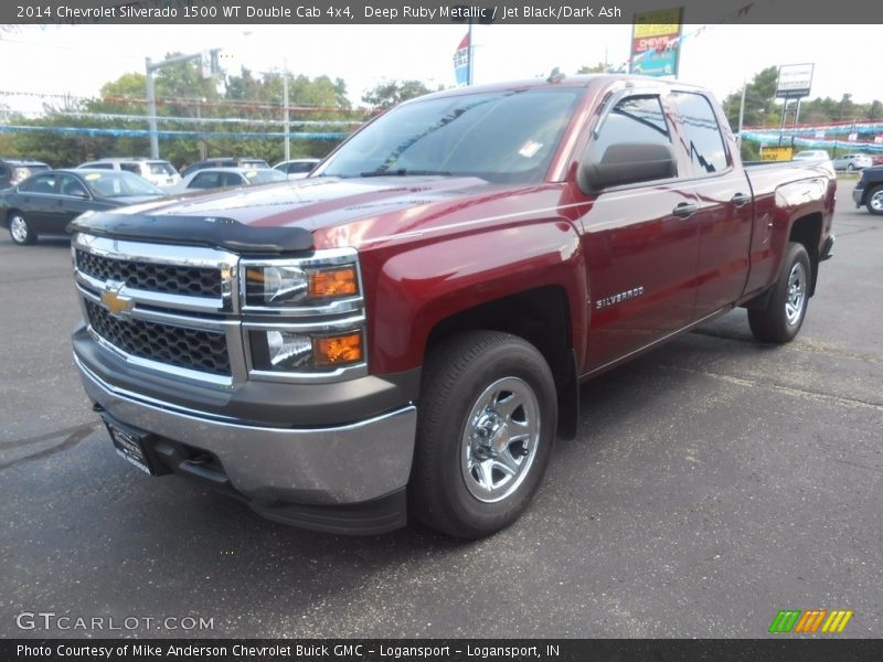 Deep Ruby Metallic / Jet Black/Dark Ash 2014 Chevrolet Silverado 1500 WT Double Cab 4x4