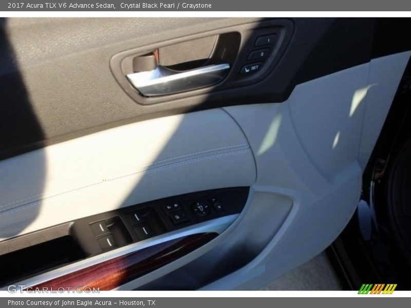 Crystal Black Pearl / Graystone 2017 Acura TLX V6 Advance Sedan
