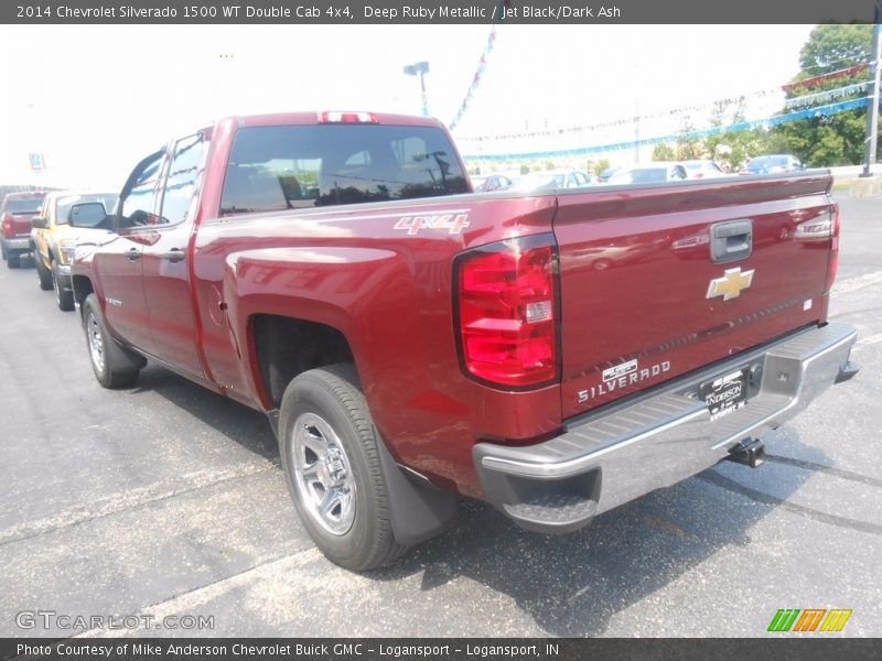 Deep Ruby Metallic / Jet Black/Dark Ash 2014 Chevrolet Silverado 1500 WT Double Cab 4x4