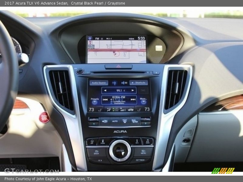 Crystal Black Pearl / Graystone 2017 Acura TLX V6 Advance Sedan