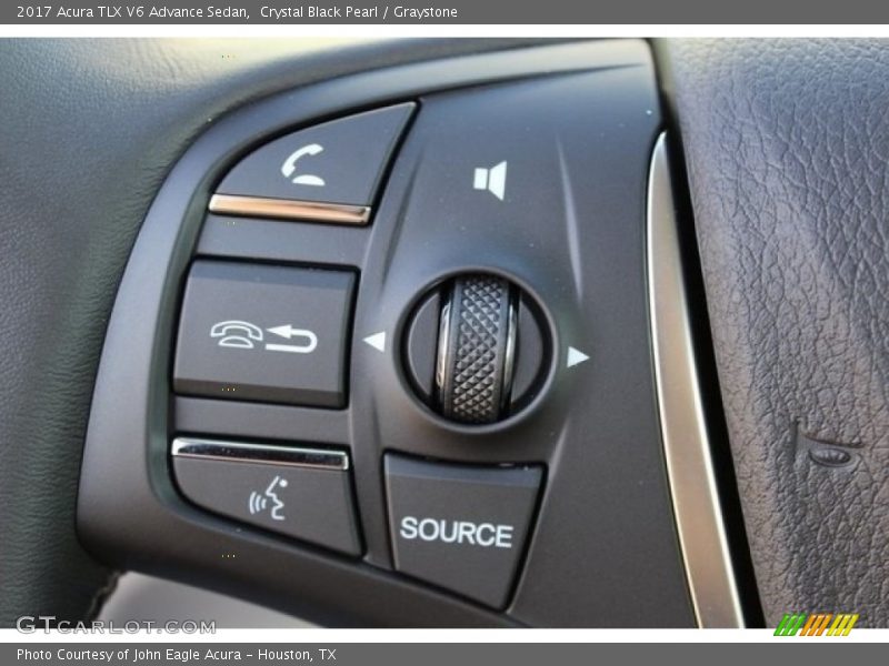 Crystal Black Pearl / Graystone 2017 Acura TLX V6 Advance Sedan