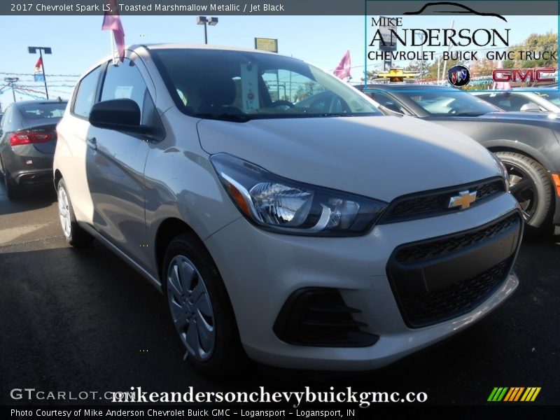 Toasted Marshmallow Metallic / Jet Black 2017 Chevrolet Spark LS