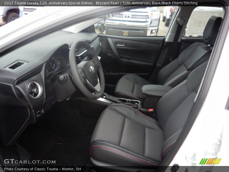 Front Seat of 2017 Corolla 50th Anniversary Special Edition