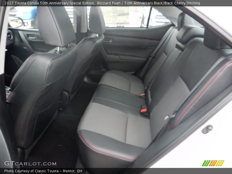 Rear Seat of 2017 Corolla 50th Anniversary Special Edition