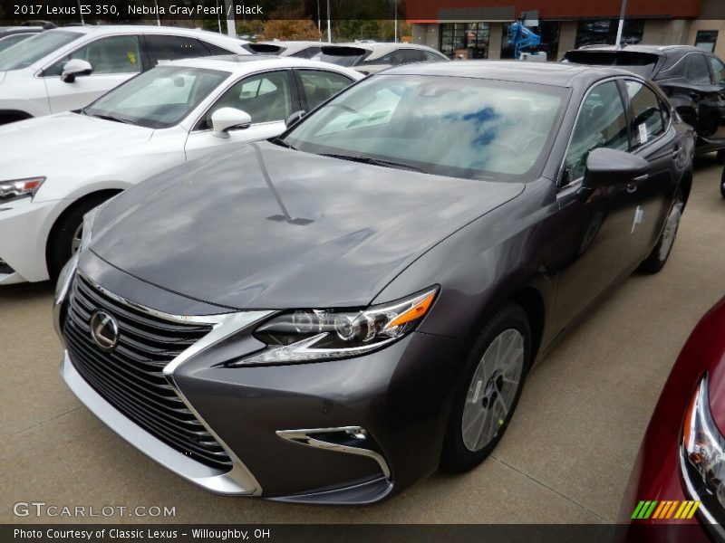 Nebula Gray Pearl / Black 2017 Lexus ES 350