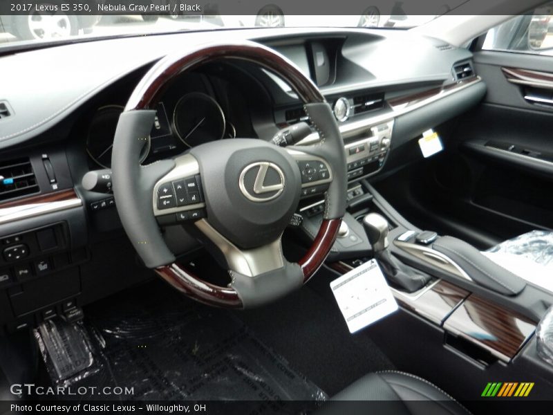Nebula Gray Pearl / Black 2017 Lexus ES 350