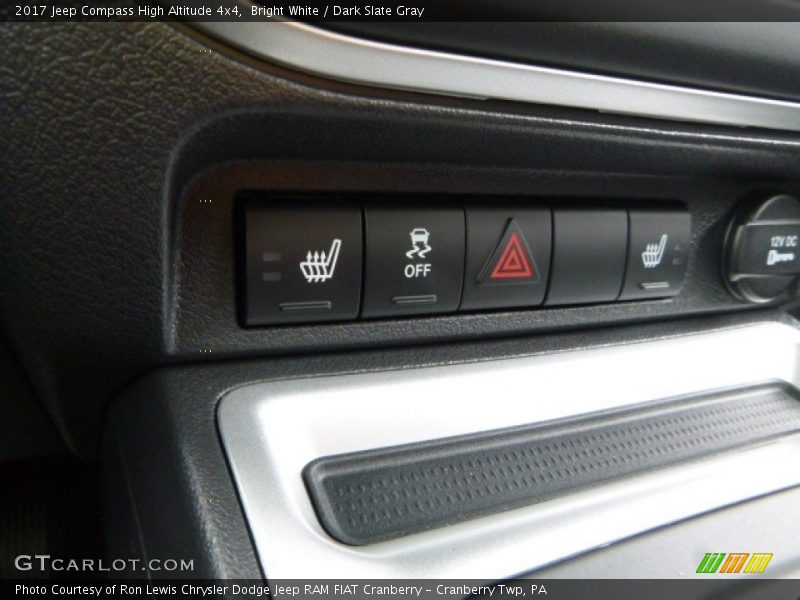 Controls of 2017 Compass High Altitude 4x4